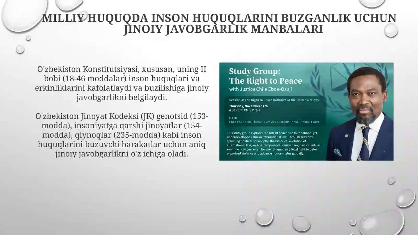 Inson huquqini buzganlik uchun jinoiy javobgarlik 4