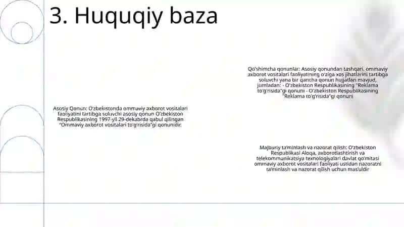 Oʻzbekiston Respublikasida Ommaviy Axborot Vositalarining Faoliyati 4