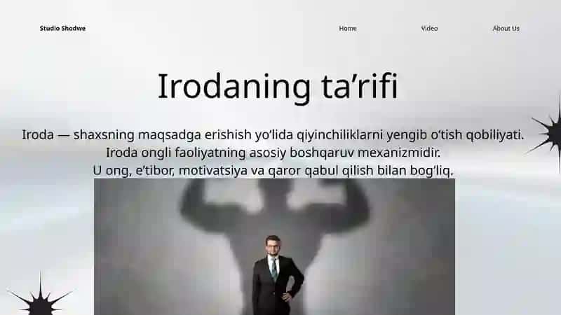 Shaxs va uning Irodaviy sohasi 4