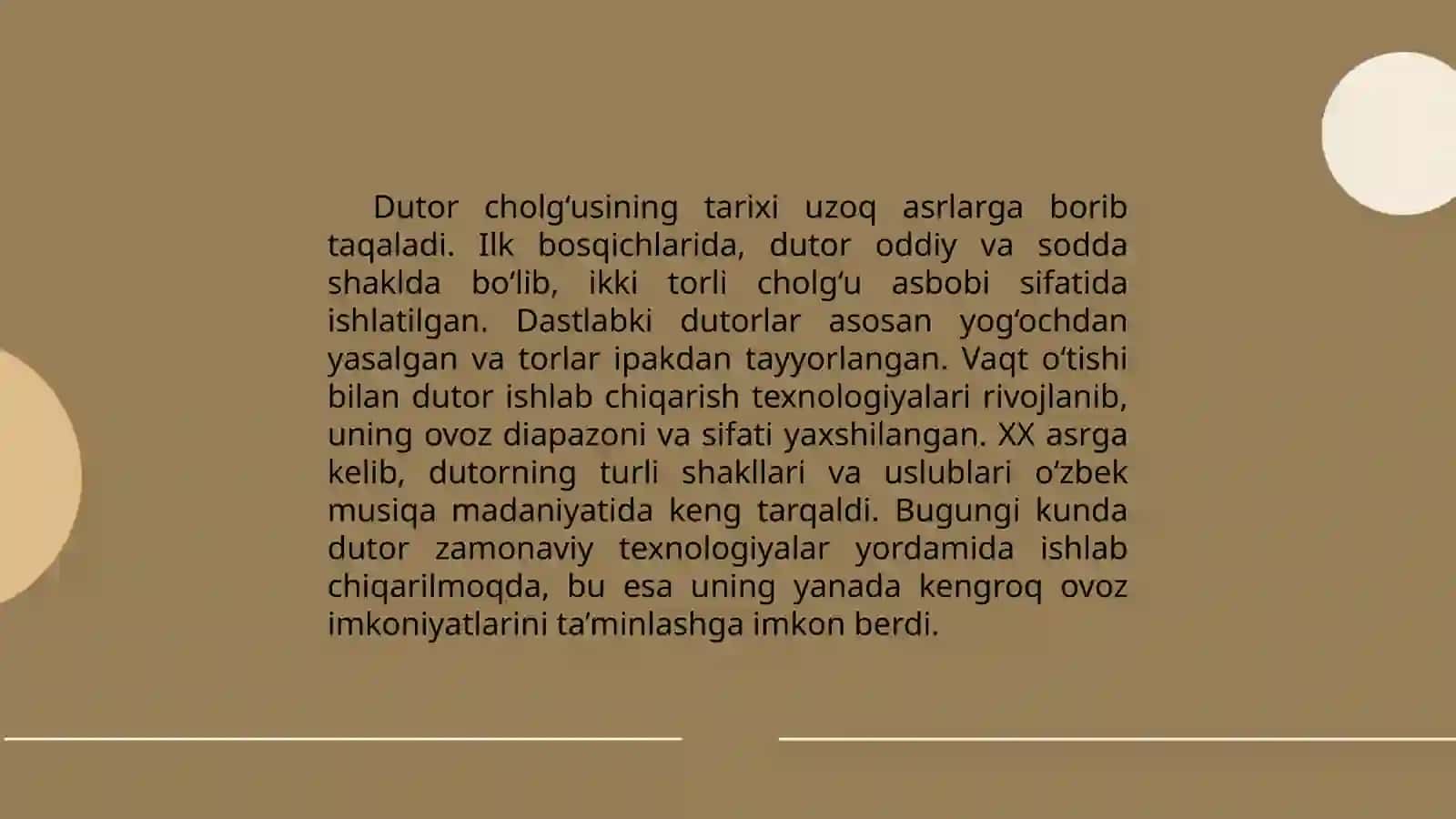 Dutor cholğusi kelib chiqish tarixi 4
