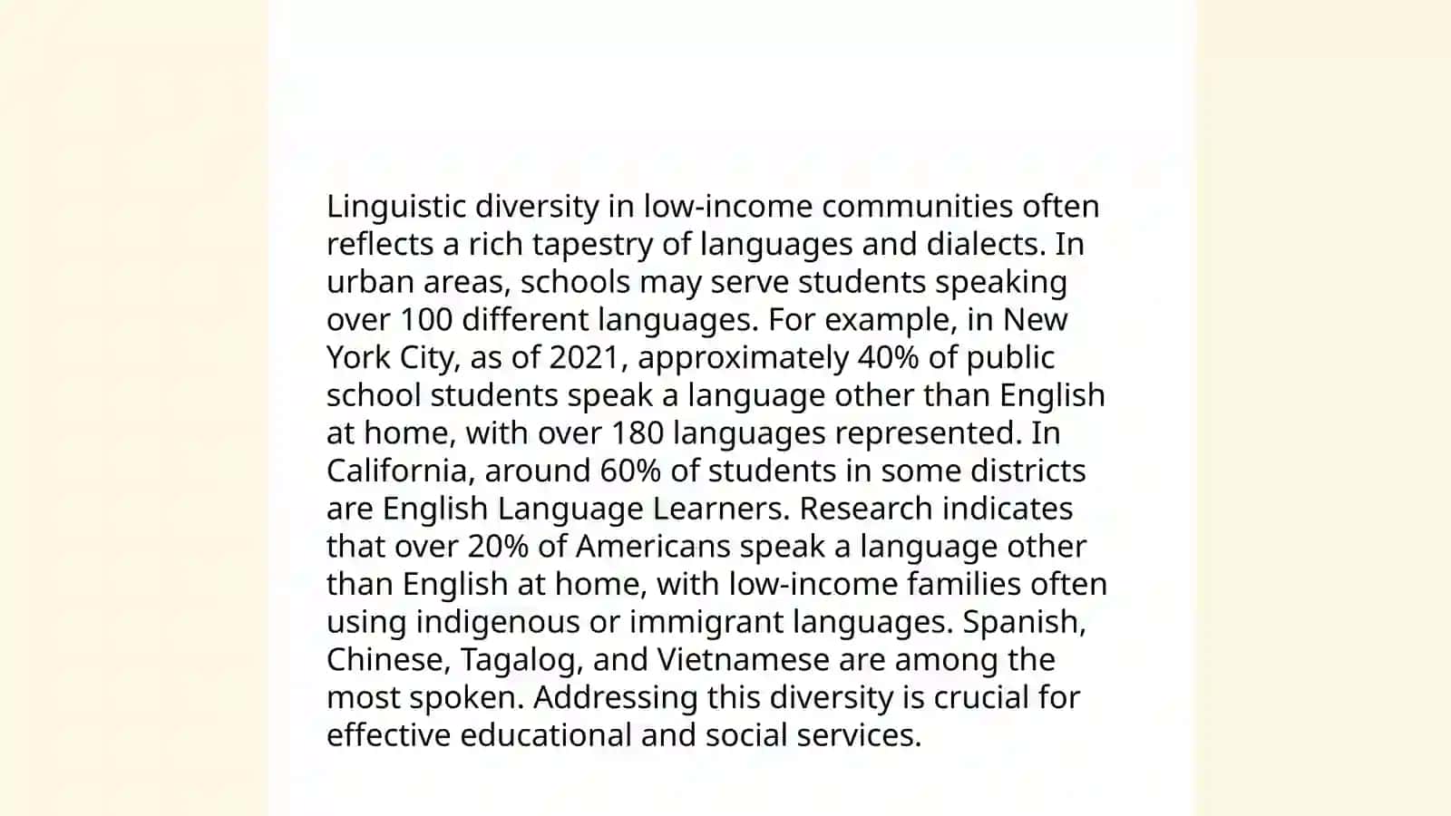 Linguistic diversity and poverty 4