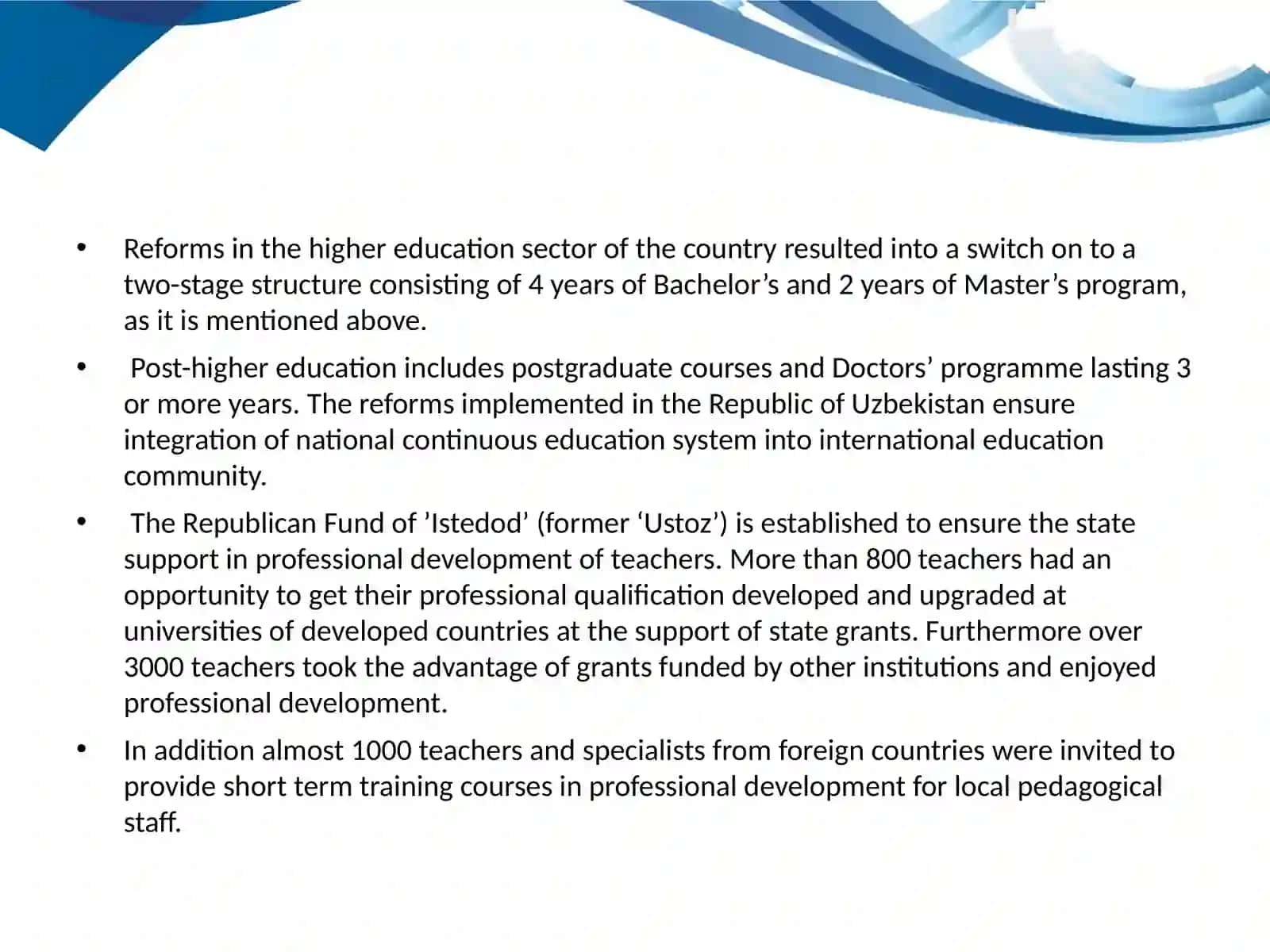 Educational system of Uzbekistan 4