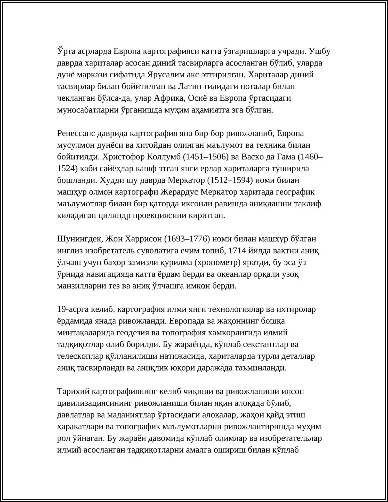 ТАРИХИЙ КАРТОГРАФИЯНИНГ ШАКЛЛАНИШИ ВА ТАРАККИЁТИ 4