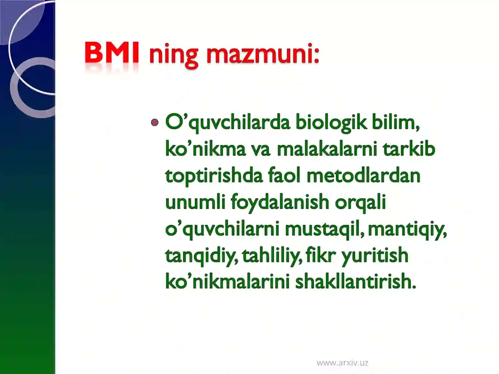 Qon aylanish tizimini o’qitishda faol metodlardan foydalanish 4