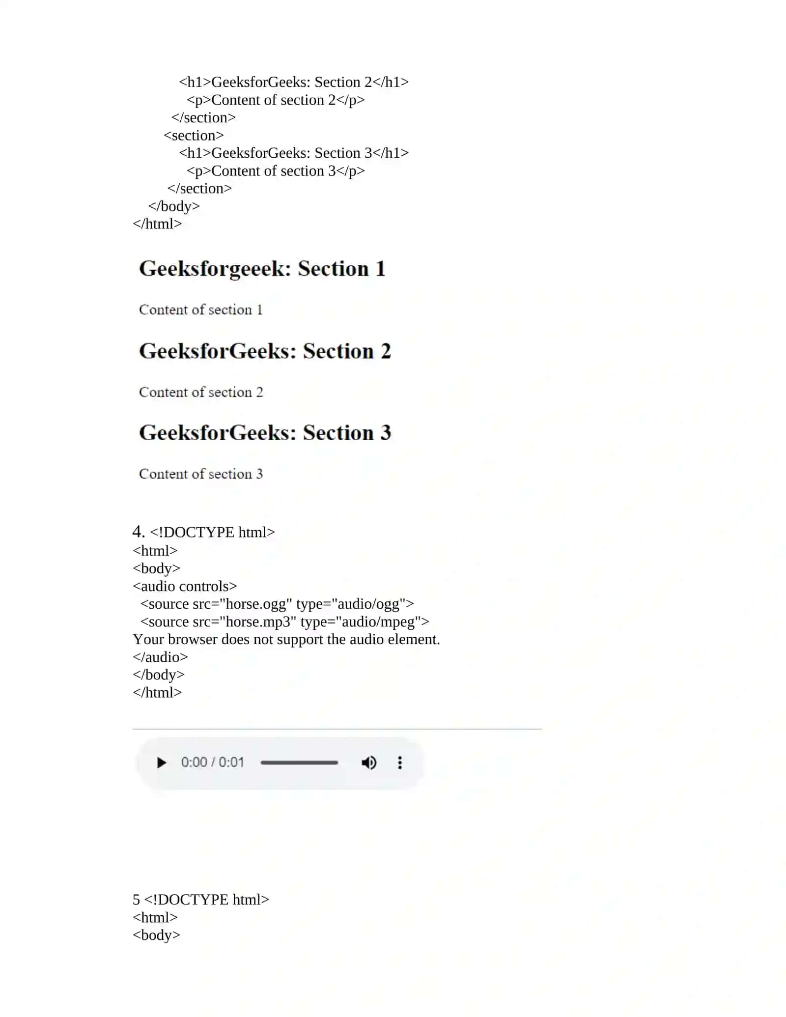 HTML5 da yangi teglar 4