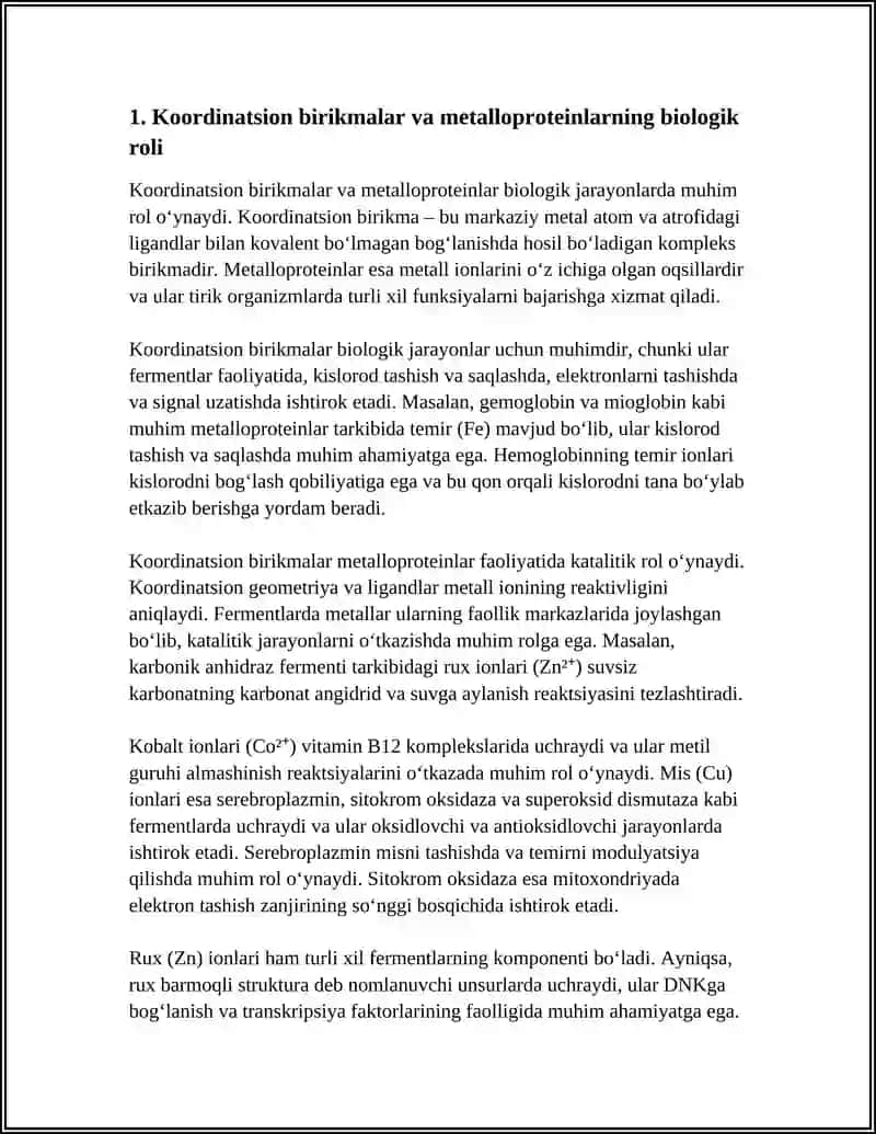 KOORDINATSION BIRIKMALARNING BIOLOGIK JARAYONLARDAGI ROLI 4