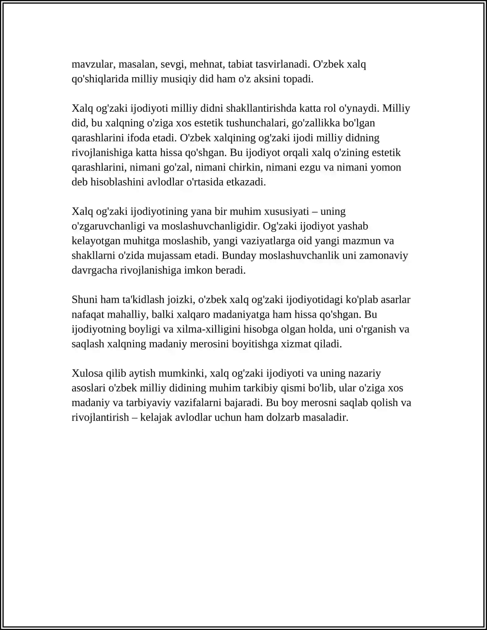 Xalq Og'zaki Ijodi va Milliy Did 4