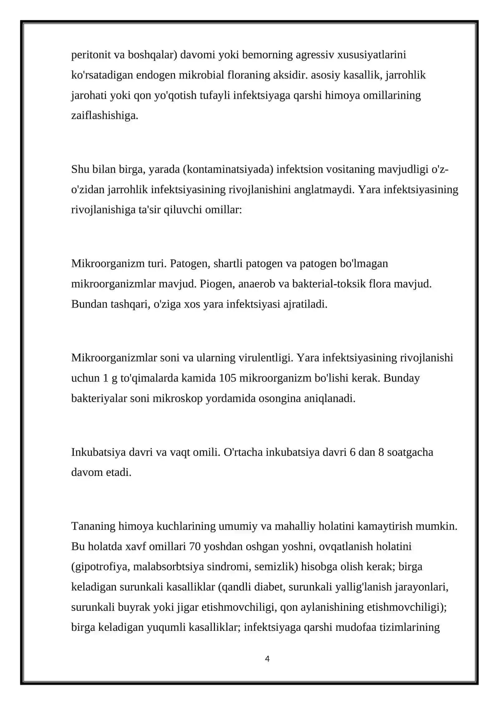 Nospetsifik xirurgik infeksiya. Yumshoq to’qimalar xirurgik infeksiyasi. 4