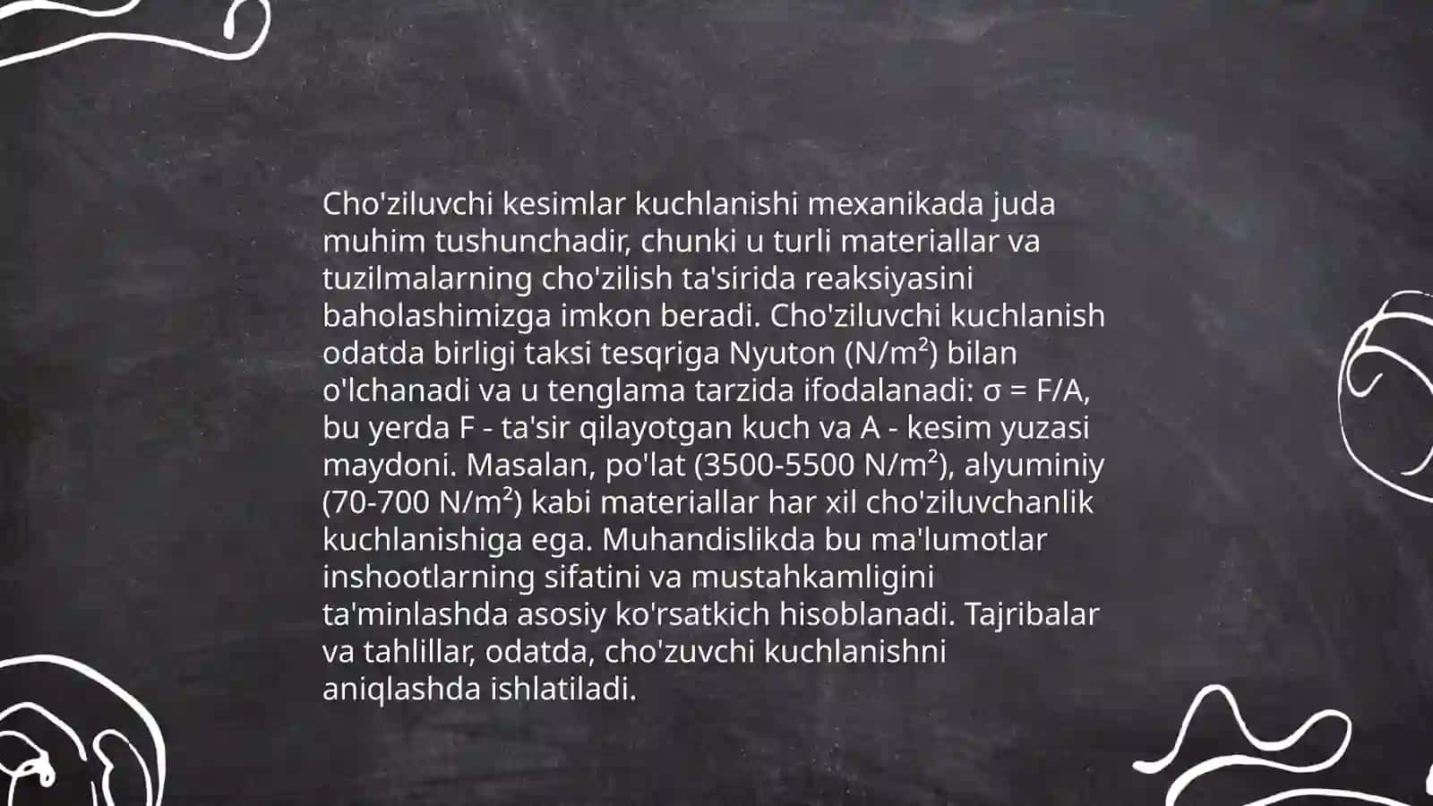 Materiallar mekanik xususiyatlari 4