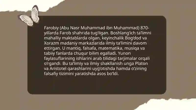 Farobiy hayoti va ilmiy faoliyati 4