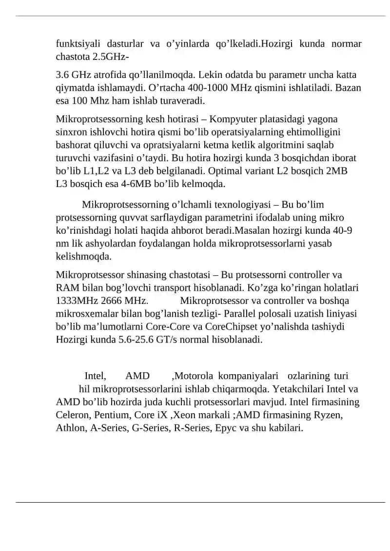 MIKROPROTSESSORLAR VA ULARNI ISHLATISH TAMOYILLARI 4