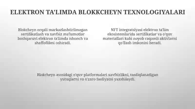 Elektron taʼlim rivojining yetakchi tendensiyalari 4