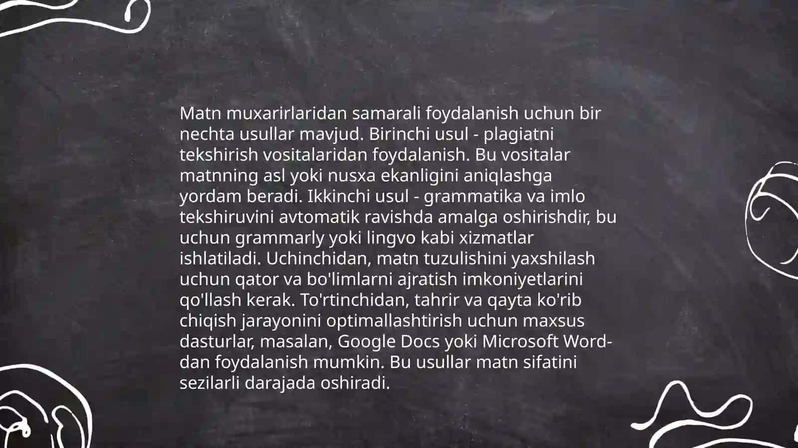 Zamonaviy matn muxarirlari 4