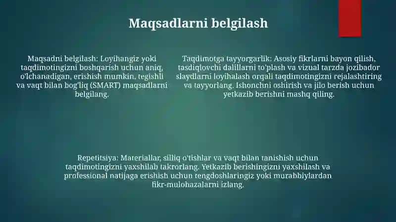 Taqdimot Tayyorlash 4