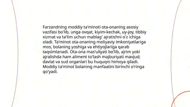 Ota-onalik majburiyatlarining huquqiy asoslari 4