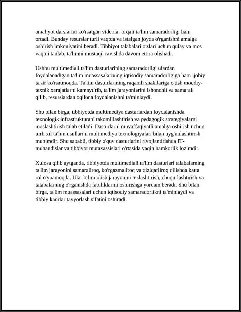 Tibbiyotda multimediali ta'lim dasturi 4