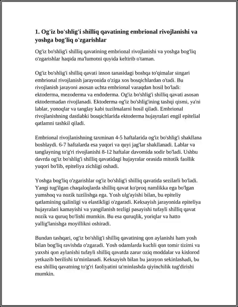 OG'IZ BO‘SHLIG'I SHILLIQ QAVATI TUZILISHINING YOSHGA DOIR XUSUSIYATLARI 4