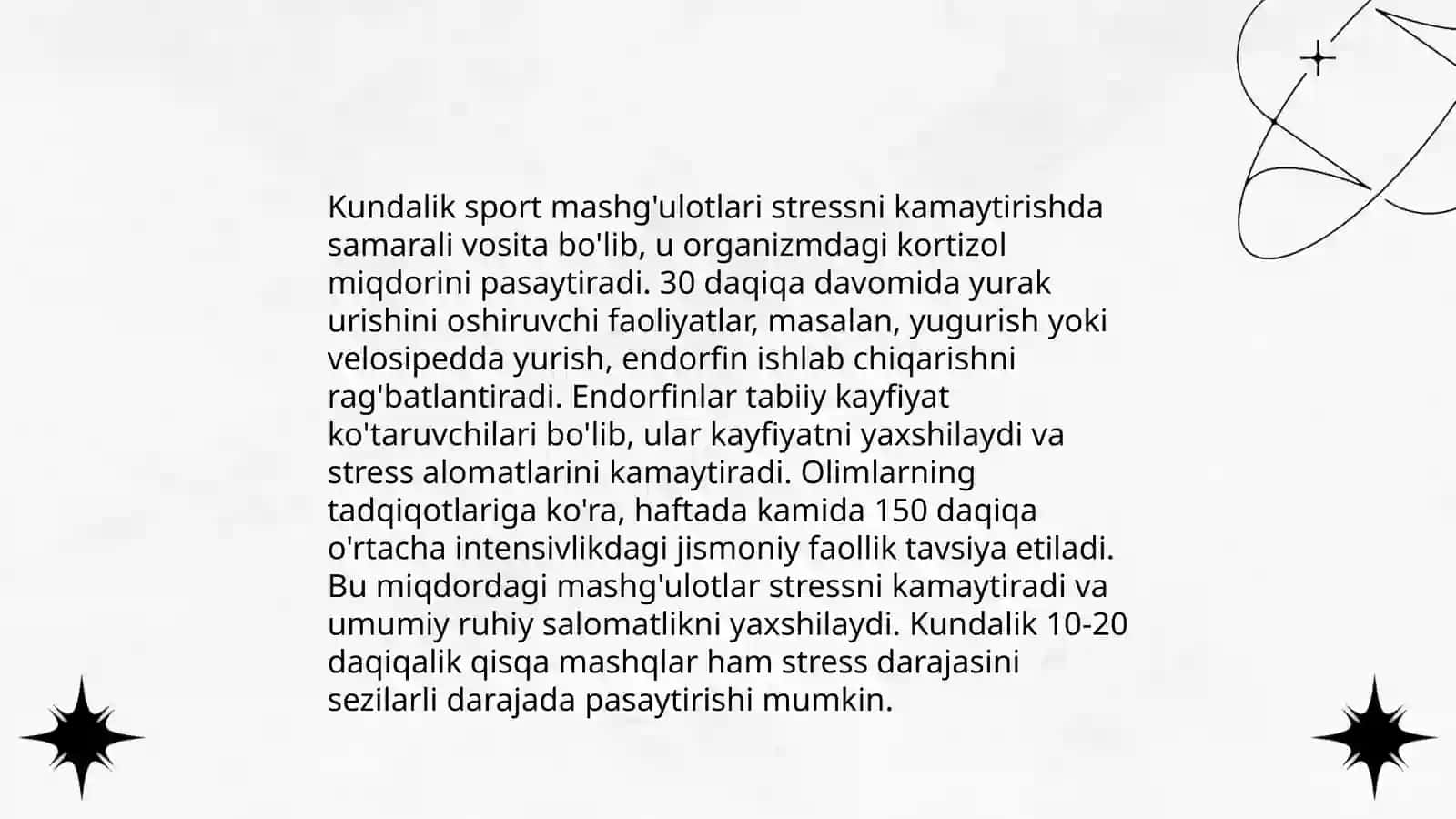 Aqliy mehnat bilan shug'ullanuvchilar uchun jismoniy tarbiya va sport 4