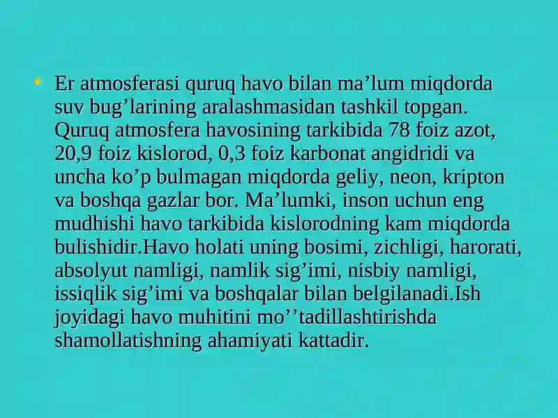 Sanoat korxonalarini shamollatish 4
