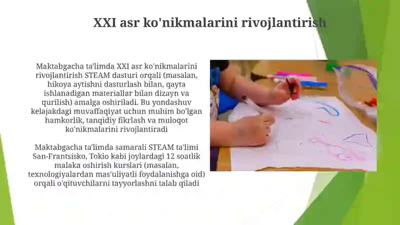 Steam ta'lim texnalogiyasini maktabgacha ta'limda qo'llashning inavatsion usullari 4