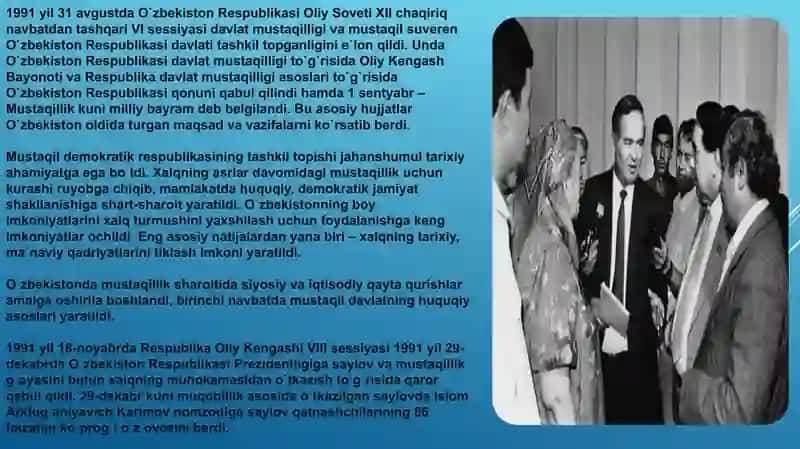 O'BEKISTON RESPUBLIKASI TASHKIL TOPISHI 4