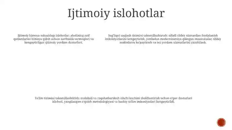 O'Zbekistonda Amalga Oshirilgan Islohotlar 4