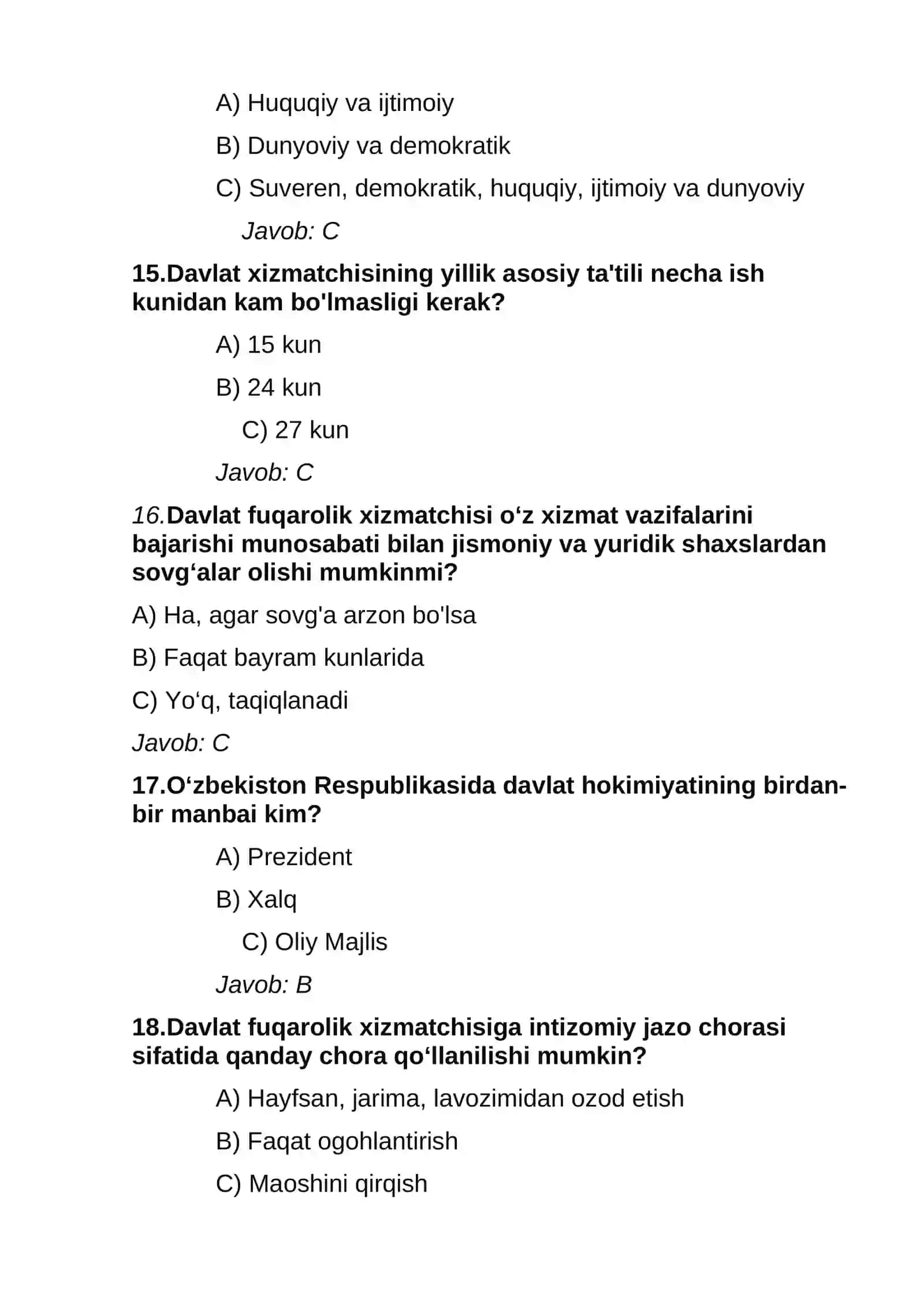 ARGOS TEST SAVOLLARI JAVOBLARI BILAN YANGI 2026-YIL 4