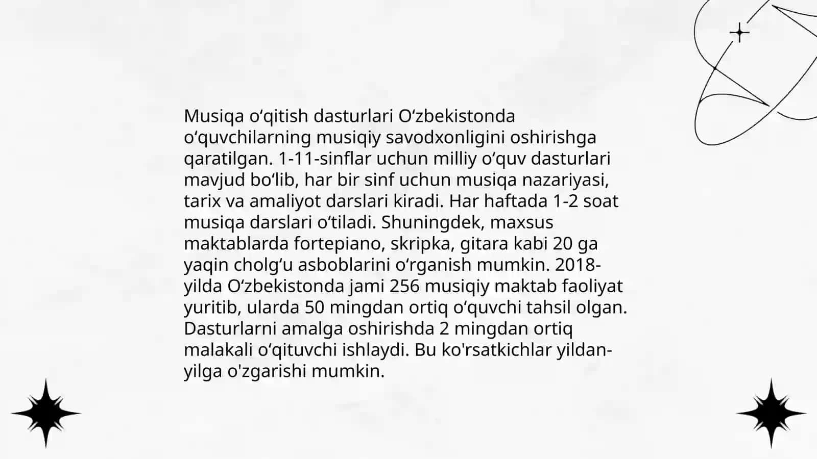 Ruminiya mamlakatlarida musiqa oʻqitish tizimi 4
