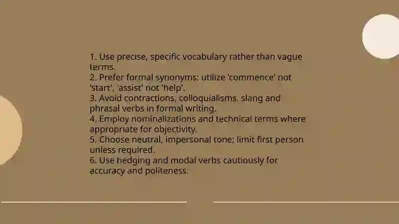 Formal and Written English 4