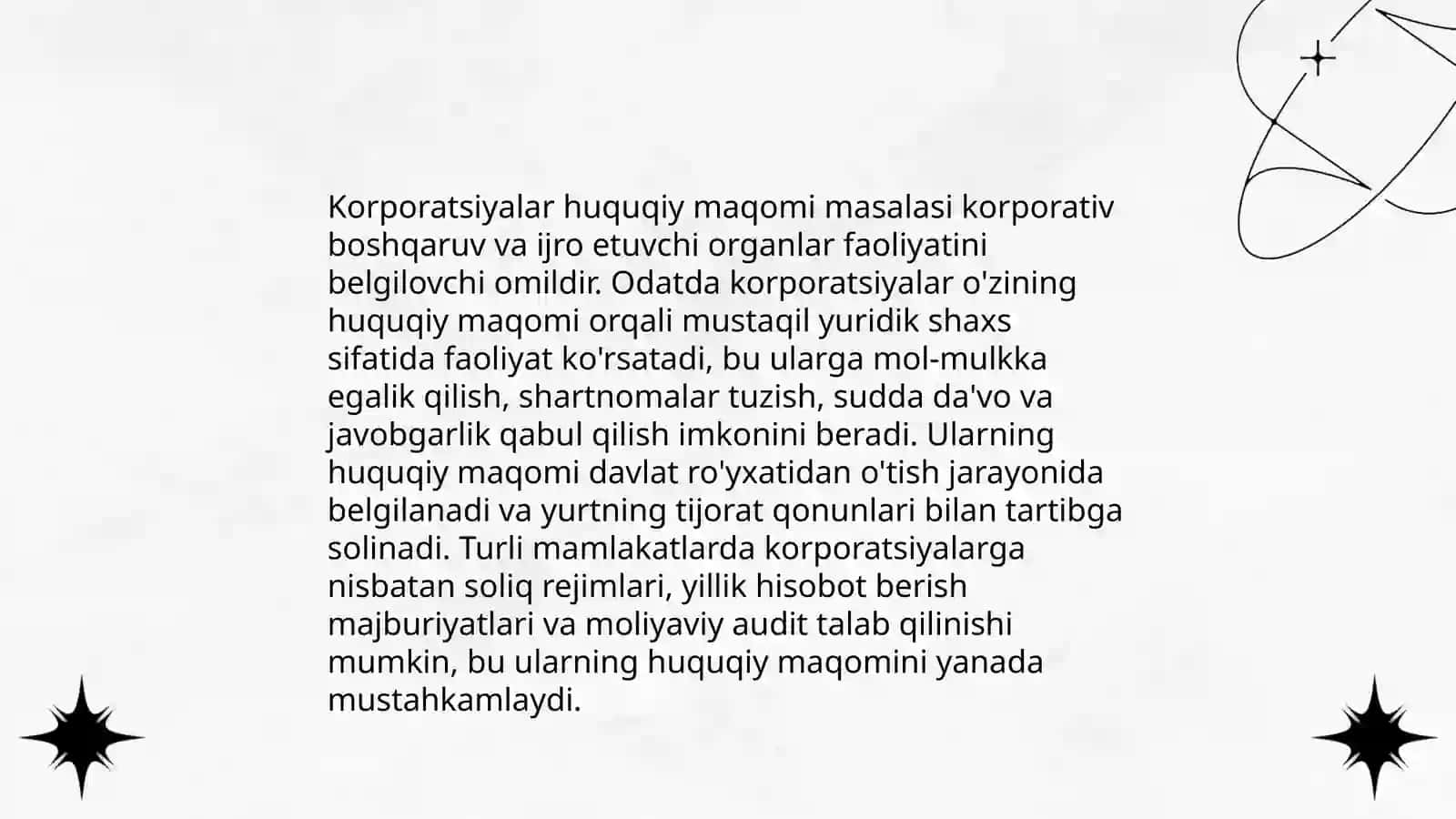 Sherikchilik va korporatsiyalar o‘rtasidagi huquqiy farqlar 4