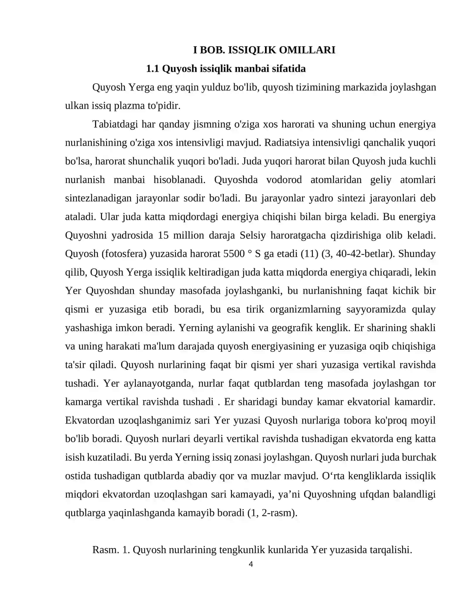 :  Isiqliq va yorug’lik  KUSR ISHI 4