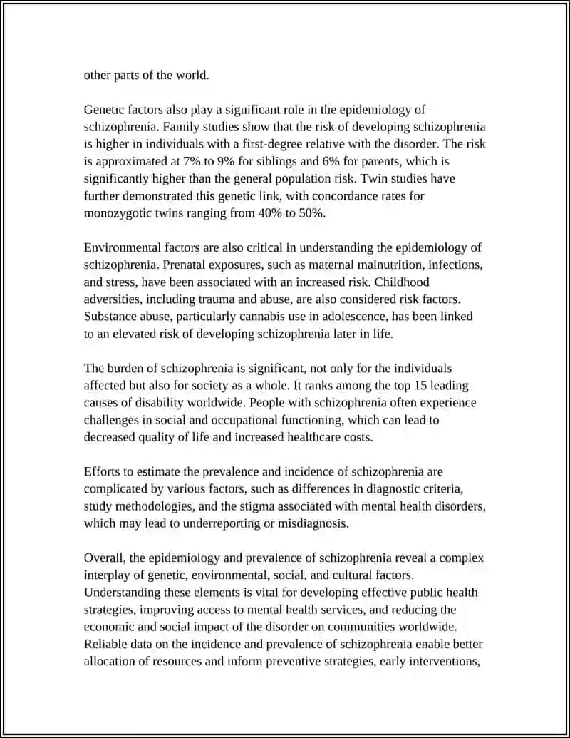 MUSTAQIL ISH: RESEARCHA MENTAL HEALTH DISORDER (E.G., SCHIZOPHRENIAL) 4
