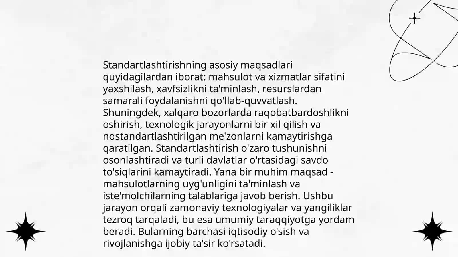 Standartlashtirish va uning ahamiyati 4