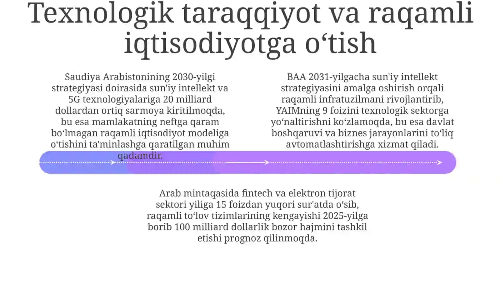 Arab davlatlari iqtisodiyoti: diversifikatsiya va energetika siyosati 4