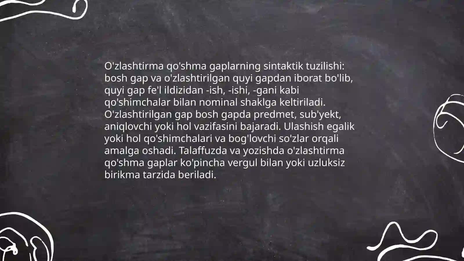 O'zlashtirma qo'shma gaplar 4