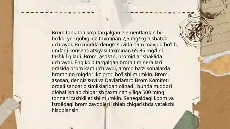 Bromning kimyoviy xususiyatlari 4