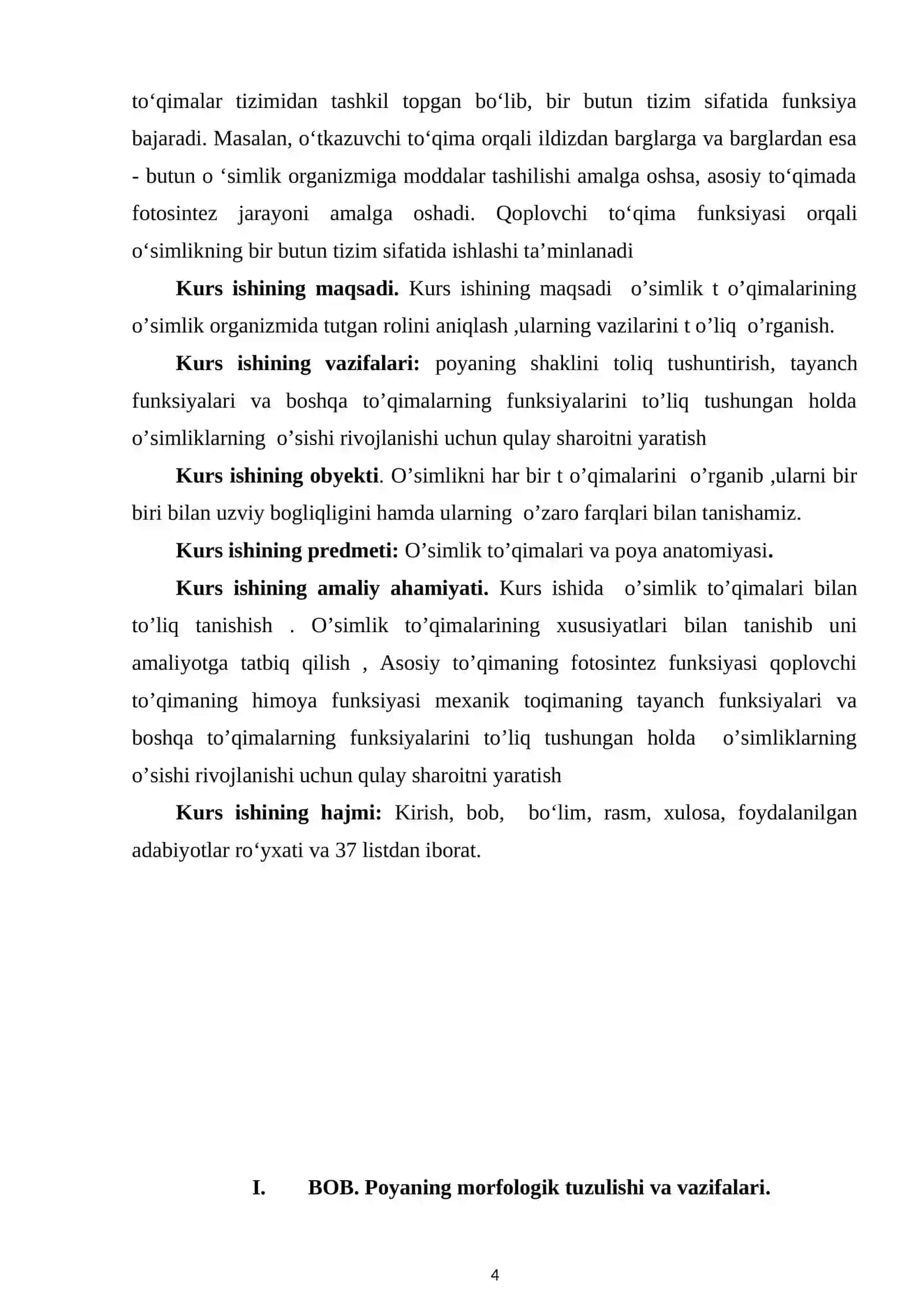 ko’p yillik daraxtsimon o’simliklar poyasining anotamik tuzilishi 4