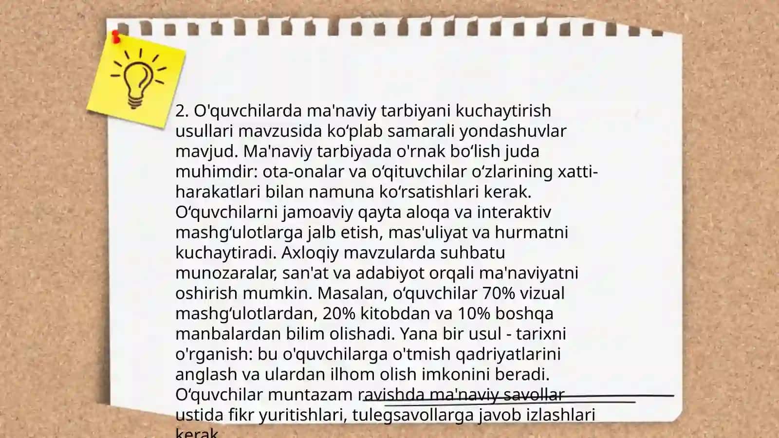Oʻquvchilarda mustaqillikni shakllantirish tarbiya jarayoni samaradorligi 4