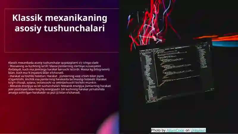 Klassik mexanikaning qoʻllanilish chegarasi 4