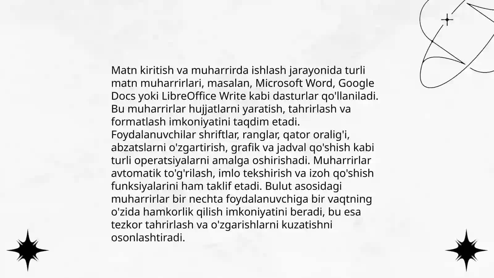 Microsoft Word matn muharririda fayl yaratish 4