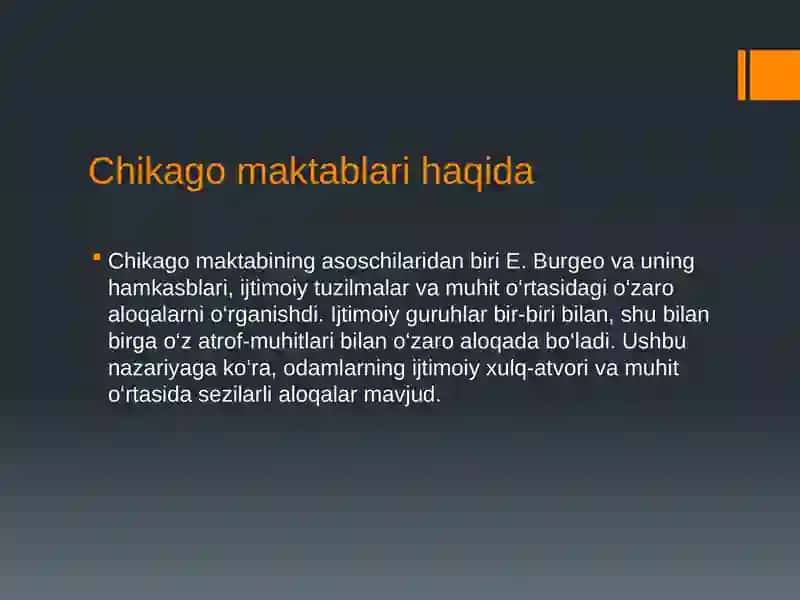 Chikago Ijtimoiy Ekologiya Maktabi Naza Ryasi 4