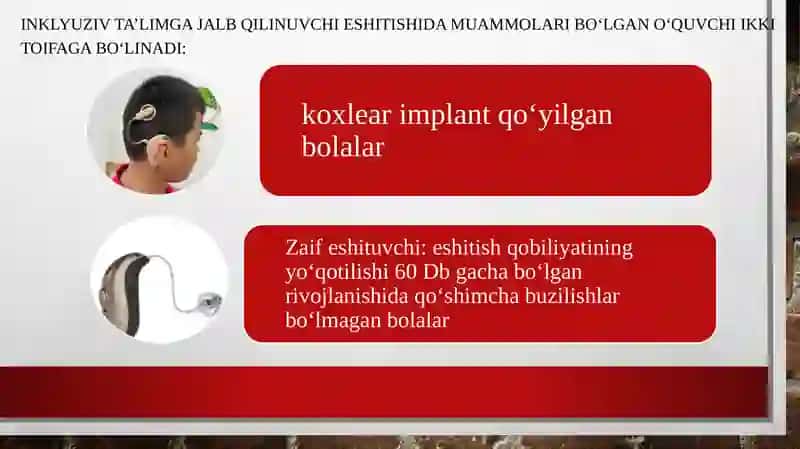 Inklyuziv ta’lim sinflari va boshlang‘ich tayanch korreksion sinflarga qabul qilinuvchi bolalar toifalari haqida tushuncha 4