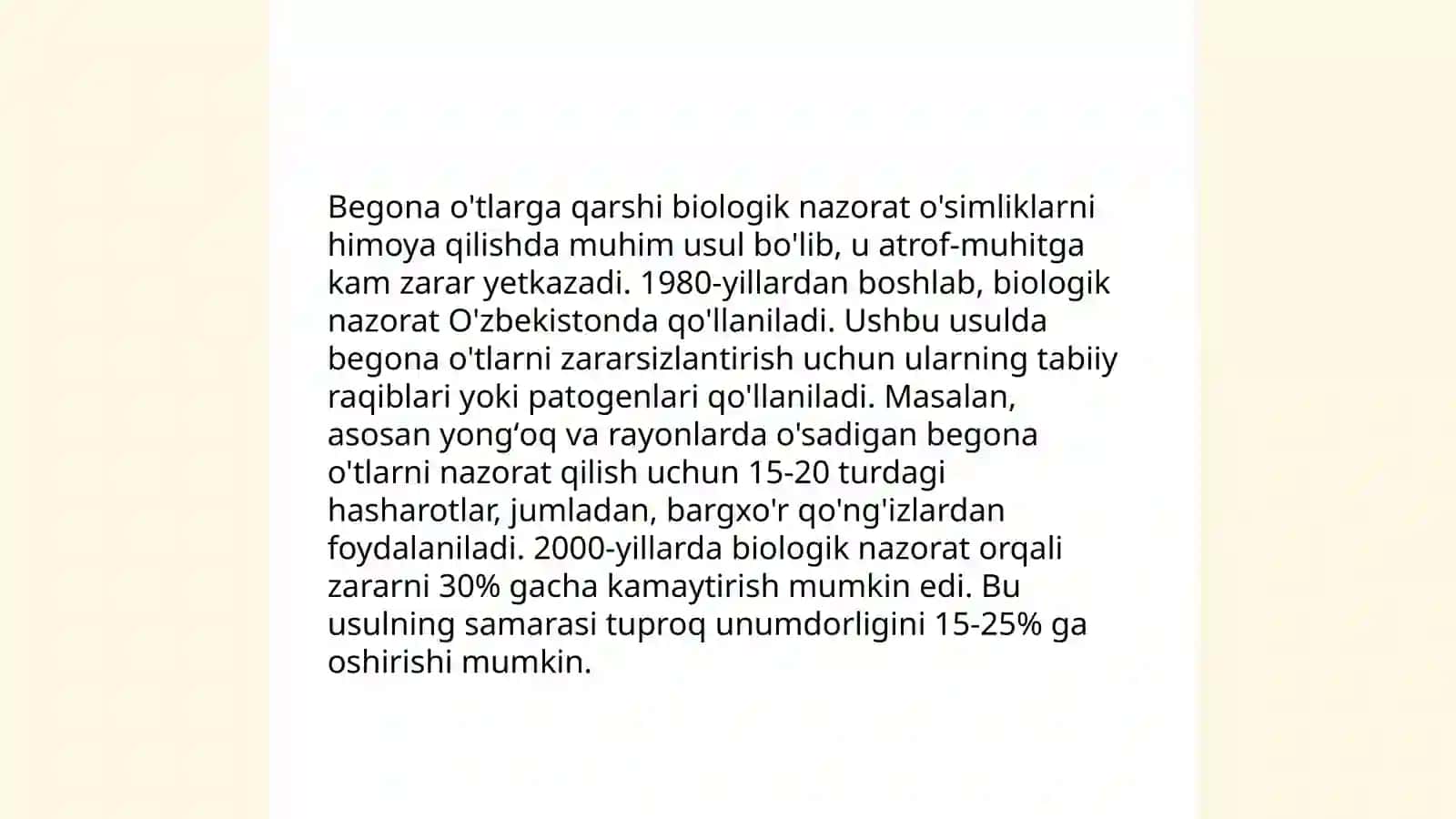 Ekin qator oralaridagi begona oʻtlarni yoʻqotish 4