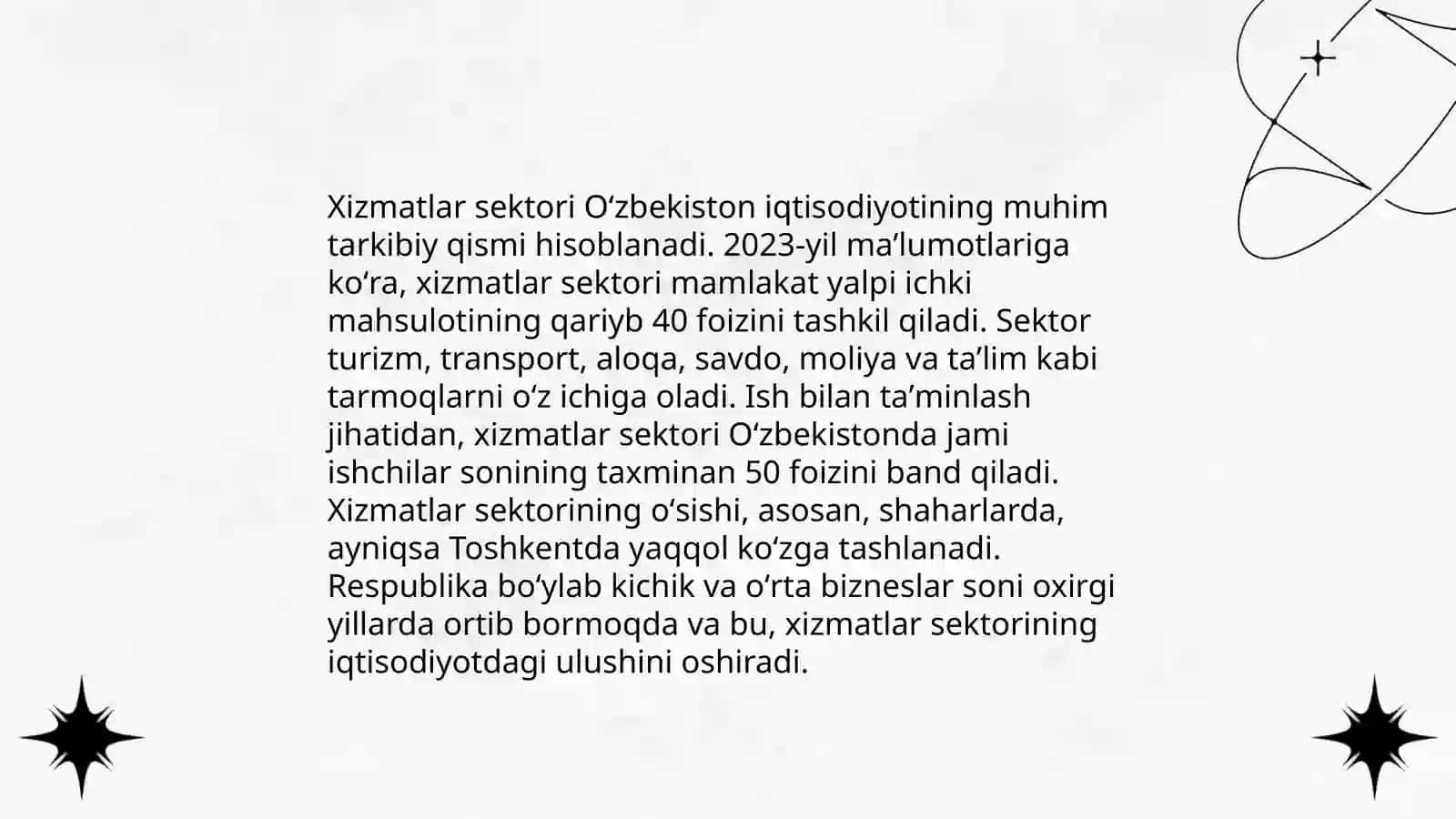 Ishlab chiqarish sektori O'zbekistonda 4