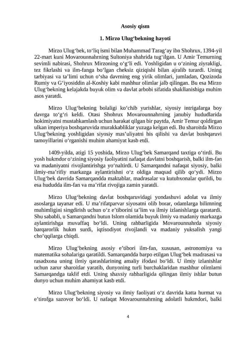 Mirzo Ulug’bek tarixi 4