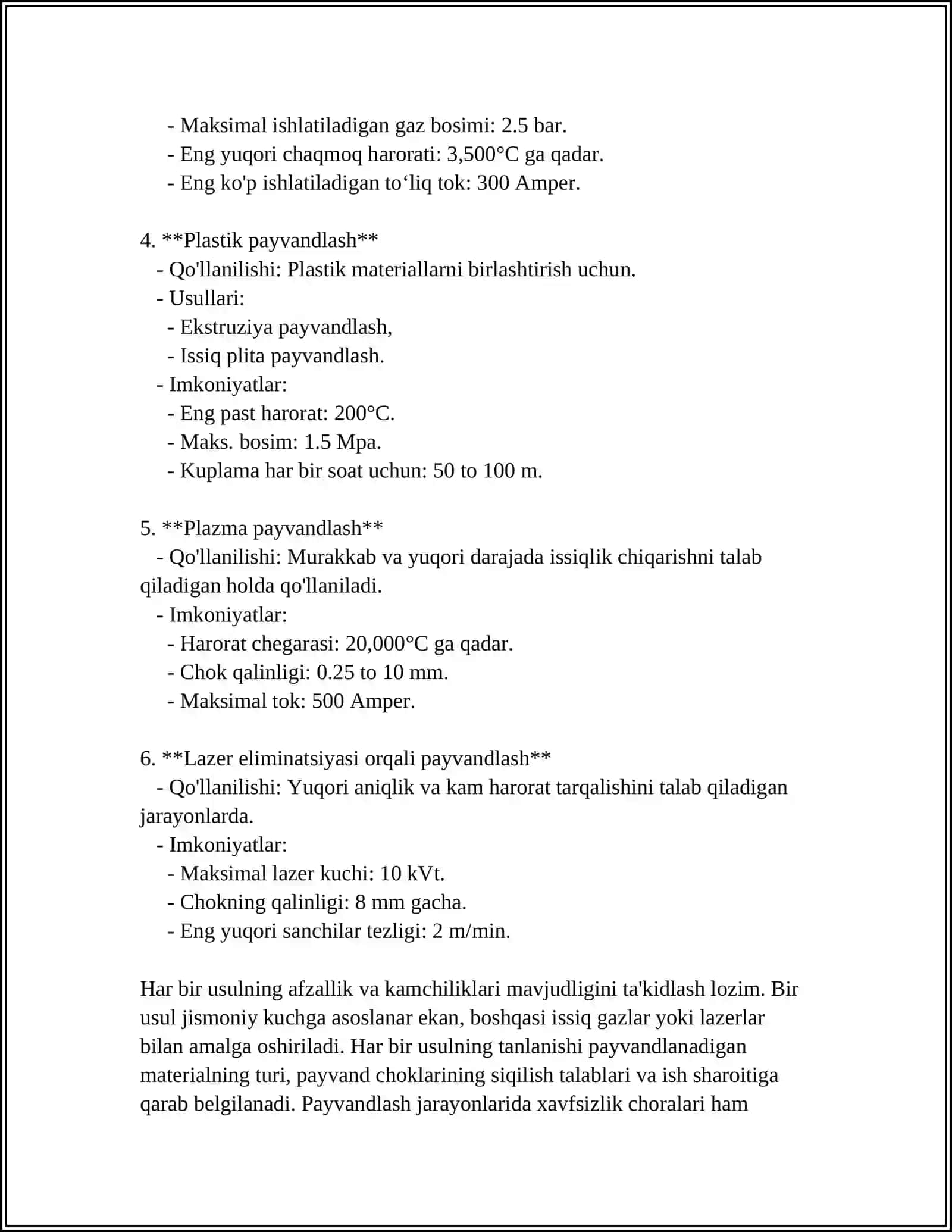 PAYVANDLASH GORELKALARINING KONUSTRUKSIYALARINI O'RGANISH VA SINOVDAN O'TKAZISH 4