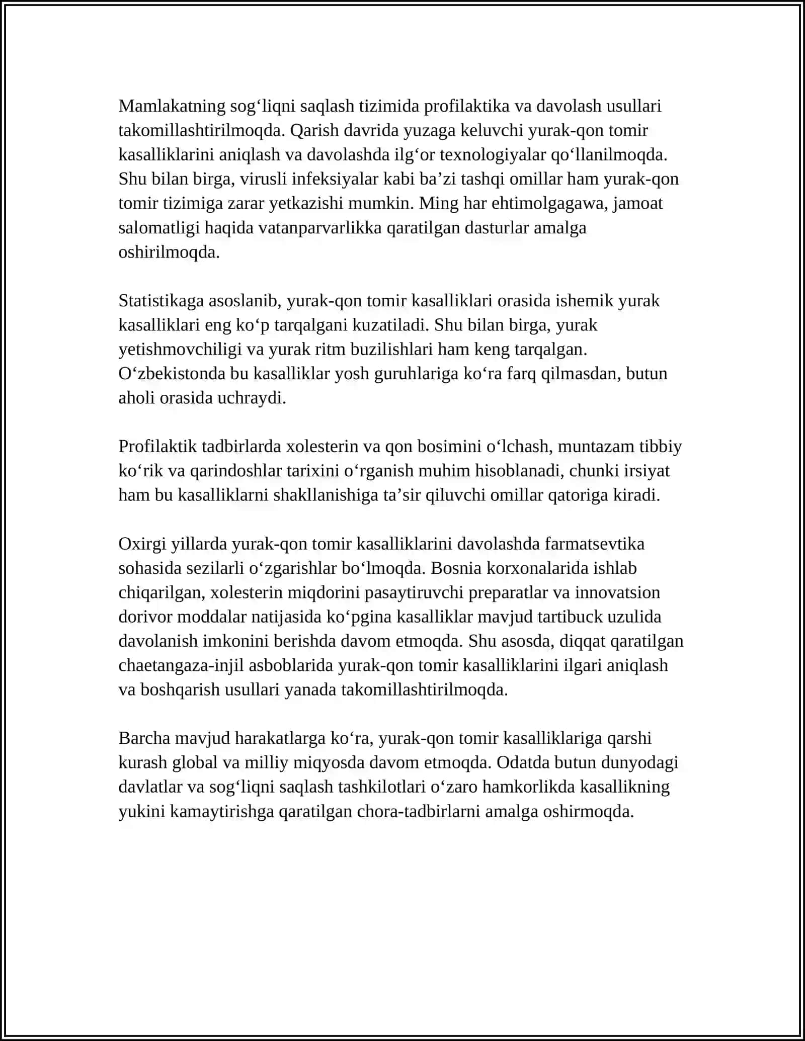 PATOLOGIK FIZIALOGIK JARAYONLAR. ODAM ORGANIZMDA BUZILISH SABABLARI 4