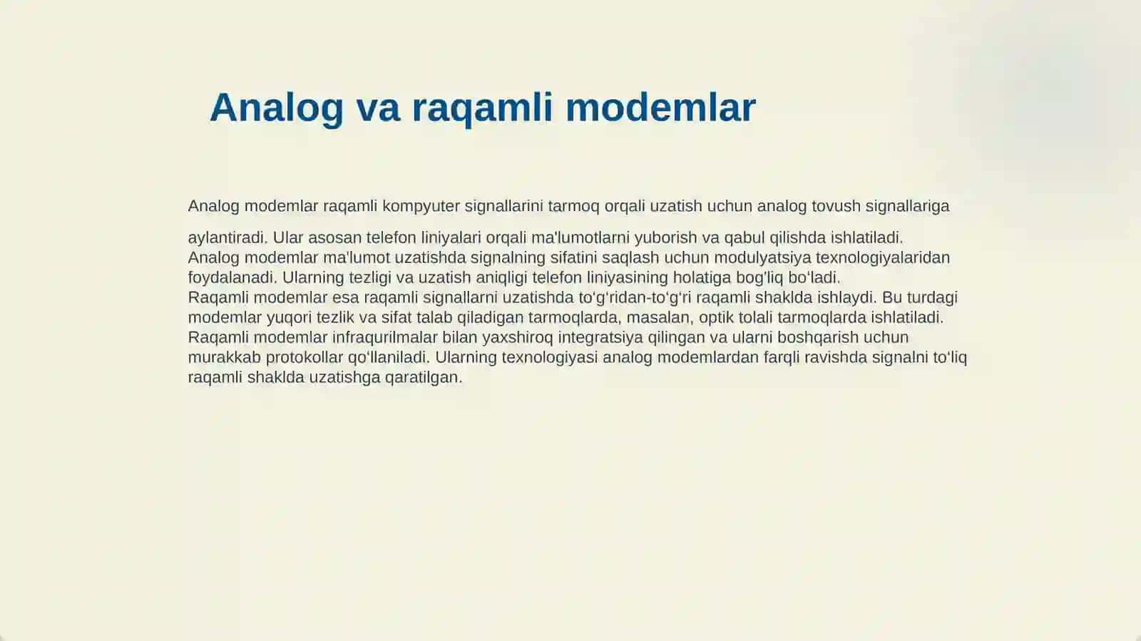 MODEM VA MARSHRUTIZATORLARNING ISHLASH PRINSIPI 4