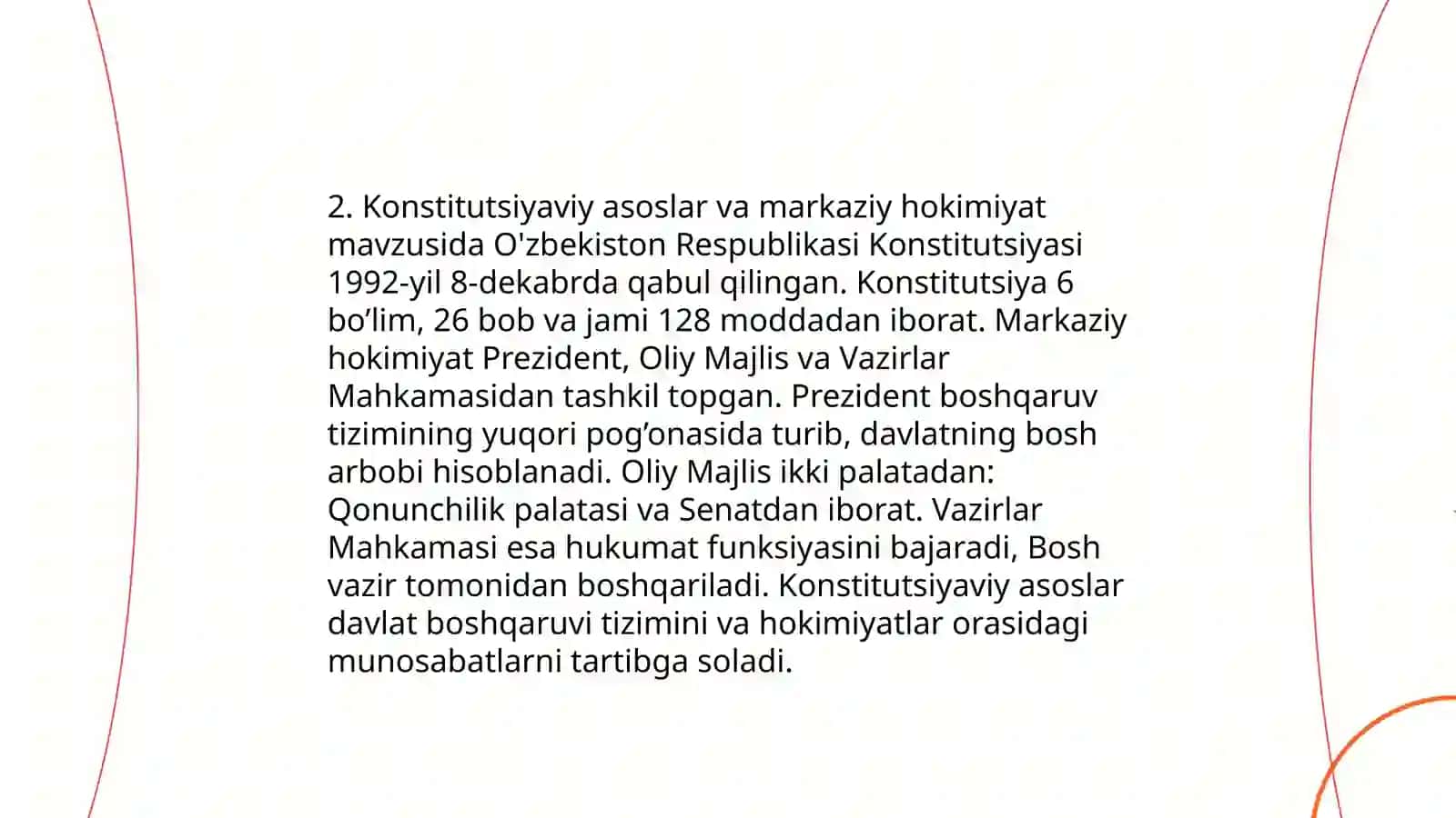 Oʻzbekistonda hokimyatlarning boʻlinish tamoyili va konseptual asoslari 4