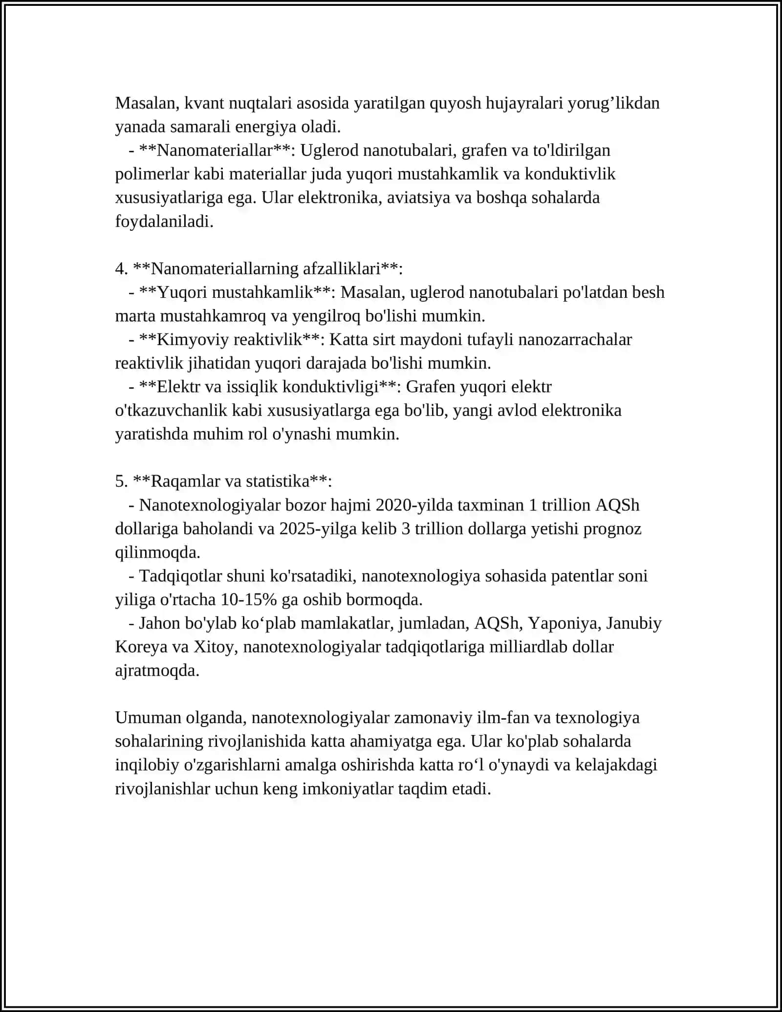 NANOTEXNOLOGIYALAR HAQIDA UMUMIY MA'LUMOT BERISH, YARATILISH VA RIVOJLANISH TARIXINI YORITISH 4